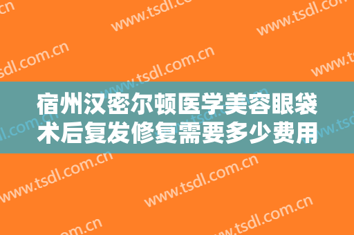 宿州汉密尔顿医学美容眼袋术后复发修复需要多少费用?好不好?