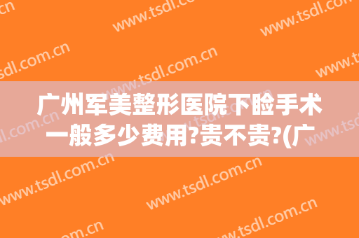 广州军美整形医院下睑手术一般多少费用?贵不贵?(广州广美整形医院价格表)
