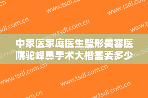中家医家庭医生整形美容医院驼峰鼻手术大楷需要多少钱?有哪些优势?