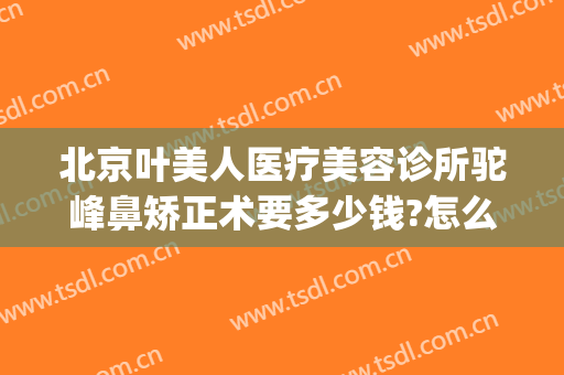 北京叶美人医疗美容诊所驼峰鼻矫正术要多少钱?怎么样?(整容驼峰鼻大概多少钱)