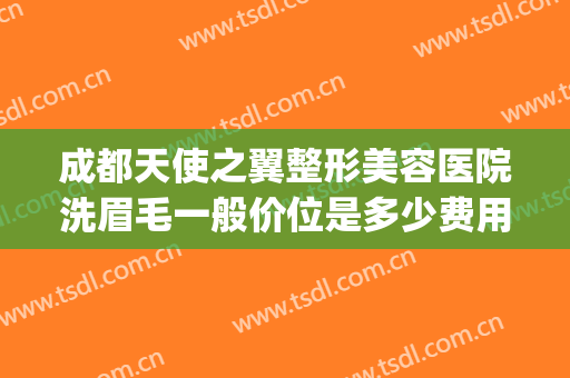 成都天使之翼整形美容医院洗眉毛一般价位是多少费用?有哪些优势?(成都天使之翼整形美容医院怎么样)