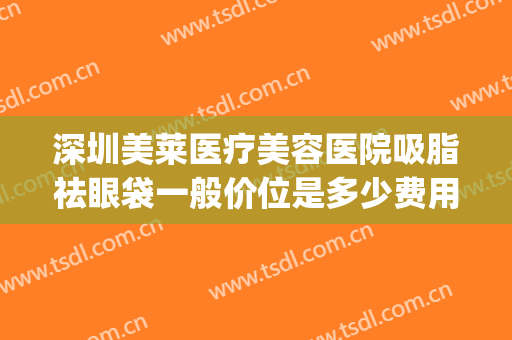 深圳美莱医疗美容医院吸脂祛眼袋一般价位是多少费用?贵不贵?(美莱整容医院去眼袋)