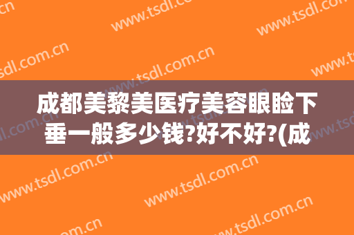 成都美黎美医疗美容眼睑下垂一般多少钱?好不好?(成都哪家做上眼睑下垂手术好)