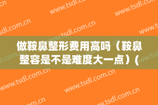 做鞍鼻整形费用高吗（鞍鼻整容是不是难度大一点）(鞍鼻矫正术和隆鼻手术是一样的吗)