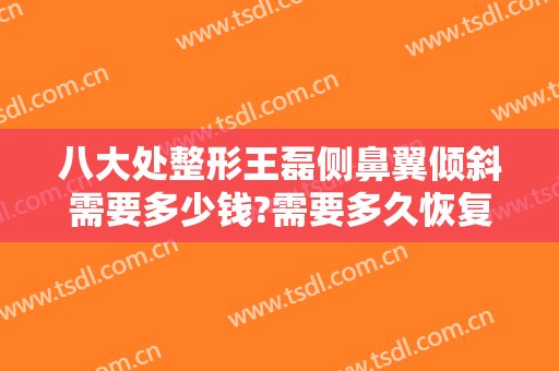 八大处整形王磊侧鼻翼倾斜需要多少钱?需要多久恢复?