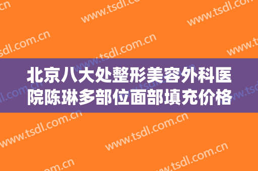 北京八大处整形美容外科医院陈琳多部位面部填充价格表!怎么样?(北京八大处皮肤整形医院)