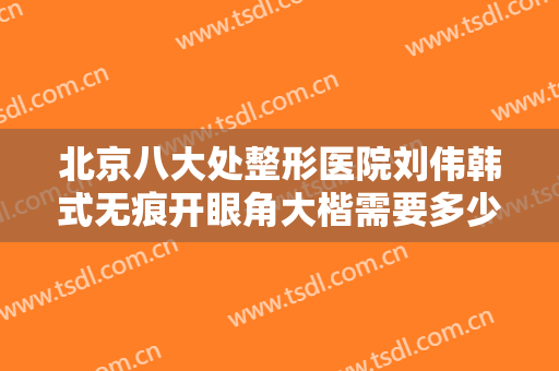 北京八大处整形医院刘伟韩式无痕开眼角大楷需要多少费用?效果怎么样?
