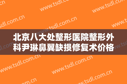 北京八大处整形医院整形外科尹琳鼻翼缺损修复术价格表!怎么样?