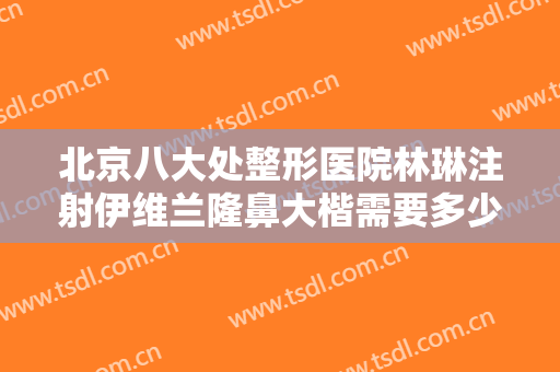 北京八大处整形医院林琳注射伊维兰隆鼻大楷需要多少费用?怎么样?