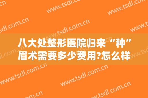 八大处整形医院归来“种”眉术需要多少费用?怎么样?(八大处美容医院切眉多少钱)