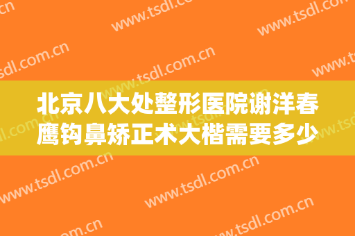 北京八大处整形医院谢洋春鹰钩鼻矫正术大楷需要多少钱?贵不贵?(鹰钩鼻整形手术费用)