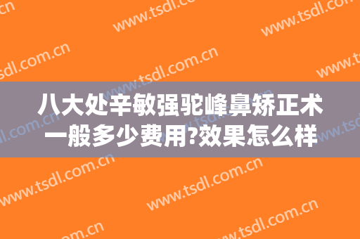 八大处辛敏强驼峰鼻矫正术一般多少费用?效果怎么样?(八大处歪鼻矫正费用)
