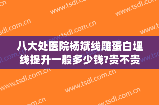 八大处医院杨斌线雕蛋白埋线提升一般多少钱?贵不贵?(埋线减肥怎么样)