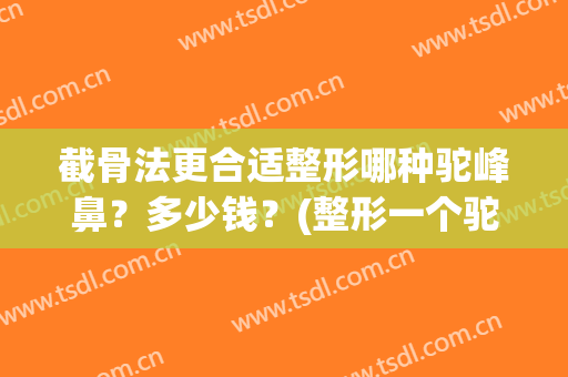 截骨法更合适整形哪种驼峰鼻？多少钱？(整形一个驼峰鼻大概要多少钱)