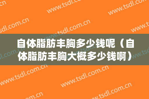 自体脂肪丰胸多少钱呢（自体脂肪丰胸大概多少钱啊）(自体脂肪丰胸一般价格多少)