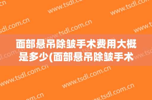 面部悬吊除皱手术费用大概是多少(面部悬吊除皱手术费用大概是多少呢)