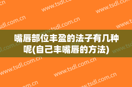 嘴唇部位丰盈的法子有几种呢(自己丰嘴唇的方法)