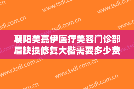 襄阳美嘉伊医疗美容门诊部眉缺损修复大楷需要多少费用?贵不贵?(襄樊美容医院哪家最好)
