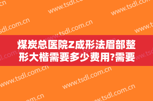 煤炭总医院Z成形法眉部整形大楷需要多少费用?需要多久恢复?