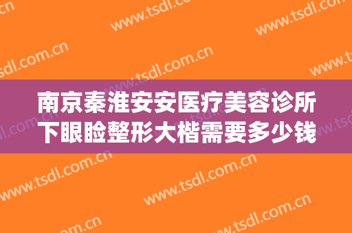 南京秦淮安安医疗美容诊所下眼睑整形大楷需要多少钱?贵不贵?(南京秦淮区整形医院)