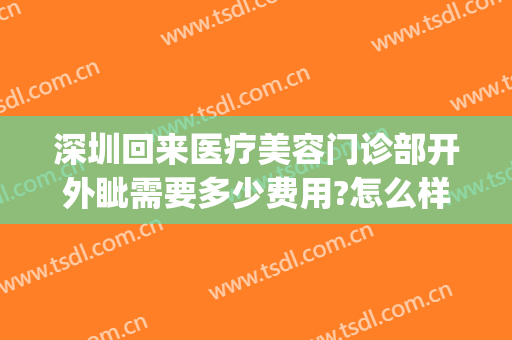 深圳回来医疗美容门诊部开外眦需要多少费用?怎么样?(深圳医美汇医疗美容门诊部怎么样)