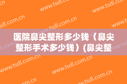 医院鼻尖整形多少钱（鼻尖整形手术多少钱）(鼻尖整形美容多少钱)