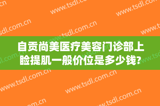 自贡尚美医疗美容门诊部上睑提肌一般价位是多少钱?可靠吗?(自贡市尚美整形医院)