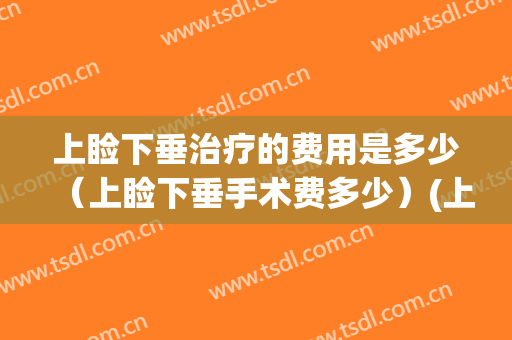 上睑下垂治疗的费用是多少（上睑下垂手术费多少）(上眼睑下垂治疗大概需要多少钱)