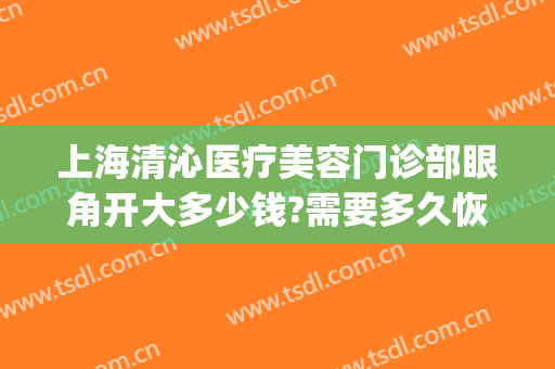 上海清沁医疗美容门诊部眼角开大多少钱?需要多久恢复?(上海清沁医疗美容门诊部地址)