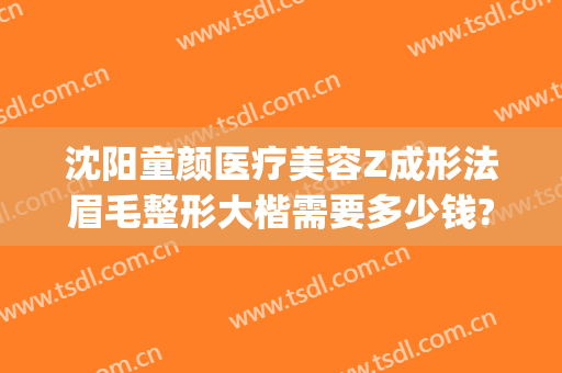 沈阳童颜医疗美容Z成形法眉毛整形大楷需要多少钱?好不好?(沈阳植眉毛一般多少钱)