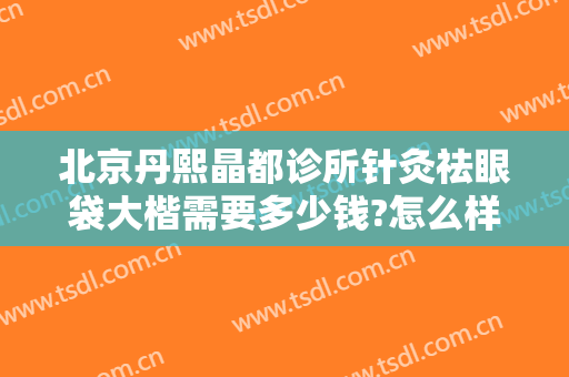 北京丹熙晶都诊所针灸祛眼袋大楷需要多少钱?怎么样?