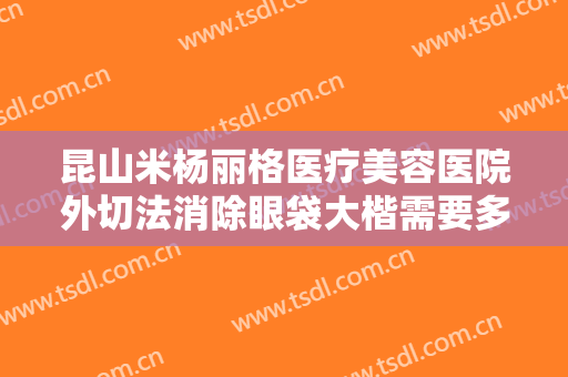 昆山米杨丽格医疗美容医院外切法消除眼袋大楷需要多少费用?好不好?