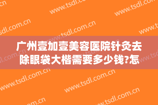 广州壹加壹美容医院针灸去除眼袋大楷需要多少钱?怎么样?(广州晟美医疗去眼袋)