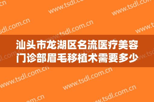 汕头市龙湖区名流医疗美容门诊部眉毛移植术需要多少钱?靠谱吗?(汕头人流手术多少钱)