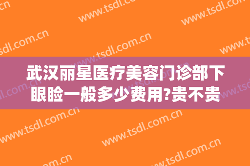 武汉丽星医疗美容门诊部下眼睑一般多少费用?贵不贵?(武汉眼部整形医院)