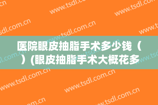 医院眼皮抽脂手术多少钱（）(眼皮抽脂手术大概花多少钱)