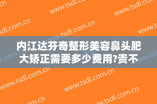 内江达芬奇整形美容鼻头肥大矫正需要多少费用?贵不贵?