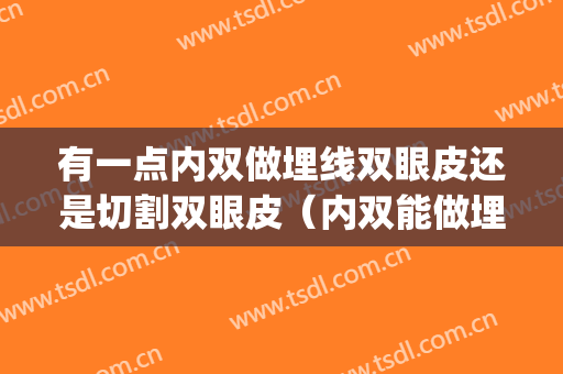 有一点内双做埋线双眼皮还是切割双眼皮（内双能做埋线双眼皮吗）(内双是埋线好还是割双眼皮好)