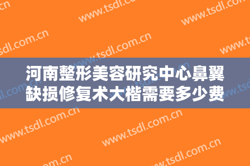 河南整形美容研究中心鼻翼缺损修复术大楷需要多少费用?多长时间恢复?
