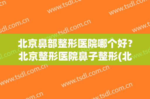 北京鼻部整形医院哪个好？北京整形医院鼻子整形(北京三甲整形医院做鼻子好的医院)