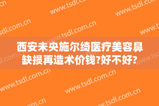 西安未央施尔绮医疗美容鼻缺损再造术价钱?好不好?