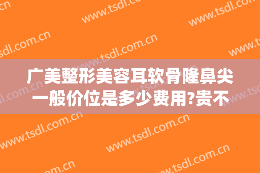 广美整形美容耳软骨隆鼻尖一般价位是多少费用?贵不贵?(耳软骨隆鼻大概多少钱?)