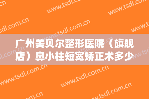 广州美贝尔整形医院（旗舰店）鼻小柱短宽矫正术多少钱?怎么样?(广州整形医院哪里好优问美来来)