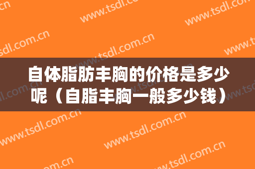 自体脂肪丰胸的价格是多少呢（自脂丰胸一般多少钱）(自体脂肪丰胸大概需要多少钱?)