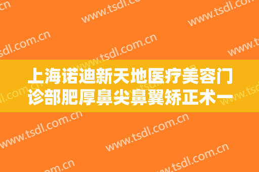 上海诺迪新天地医疗美容门诊部肥厚鼻尖鼻翼矫正术一般价位是多少钱?多长时间恢复?