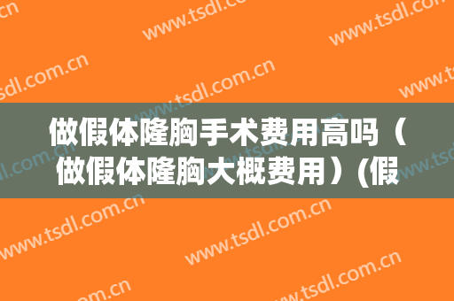 做假体隆胸手术费用高吗（做假体隆胸大概费用）(假体隆胸手术的费用是多少)