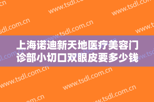 上海诺迪新天地医疗美容门诊部小切口双眼皮要多少钱?怎么样?