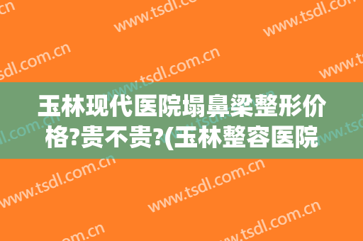 玉林现代医院塌鼻梁整形价格?贵不贵?(玉林整容医院比较好)