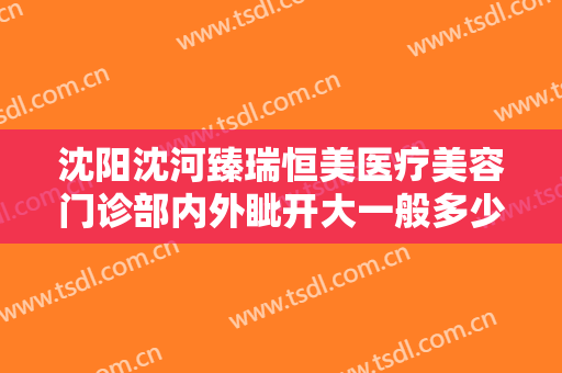 沈阳沈河臻瑞恒美医疗美容门诊部内外眦开大一般多少费用?有哪些优势?