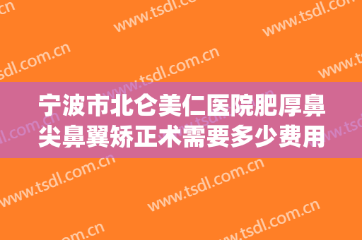 宁波市北仑美仁医院肥厚鼻尖鼻翼矫正术需要多少费用?贵不贵?(宁波北仑美仁整形医院)